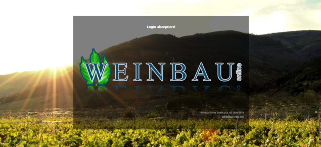 Startscreen Weinbau-online